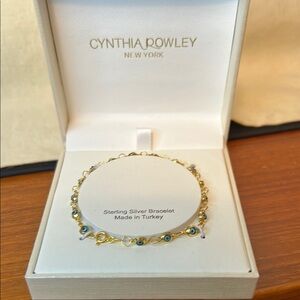 Cynthia Rowley Gold and Blue Bracelet